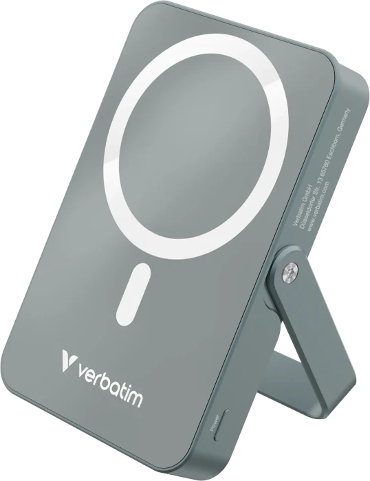 Verbatim Charge 'n' Go Power Bank mit Ständer 10000mAh grau