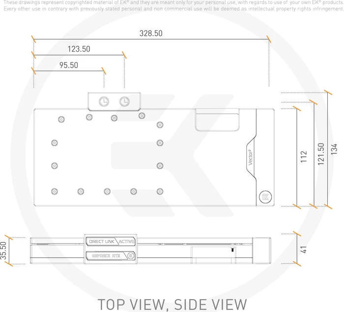 EK Water Blocks Quantum Line EK-Quantum Vector² RE RTX 3080/90 ABP Set D-RGB, Nickel, Acryl