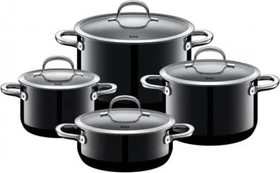 WMF Silit Passion Kochtopf-Set black, 4-tlg.