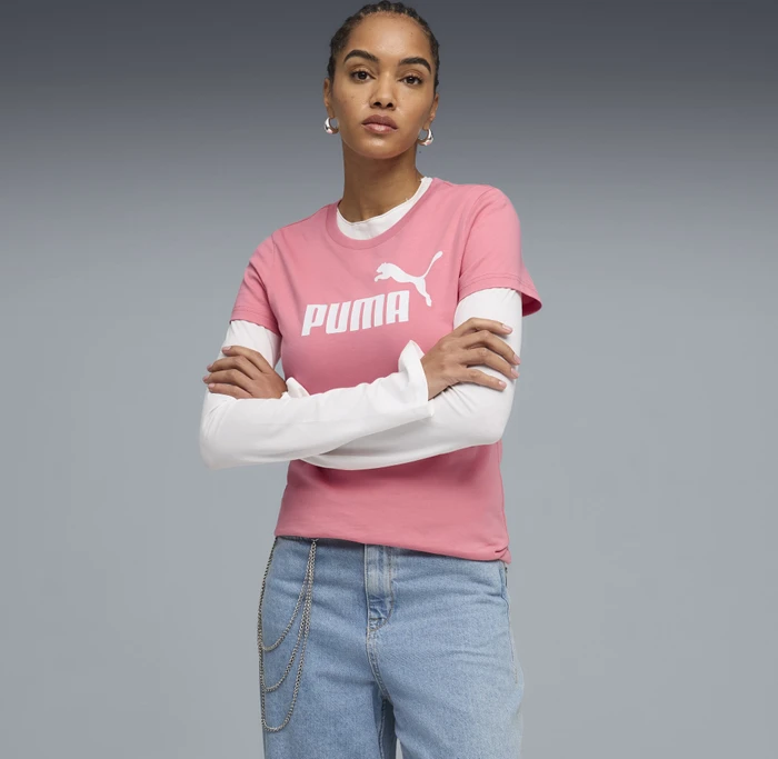 Puma ESS No. 1 Logo T-Shirt kurzarm wild pink