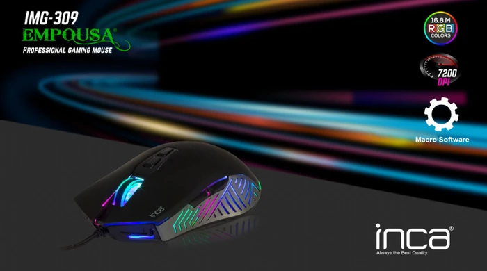 Inca IMG-309 RGB Gaming Mouse, USB