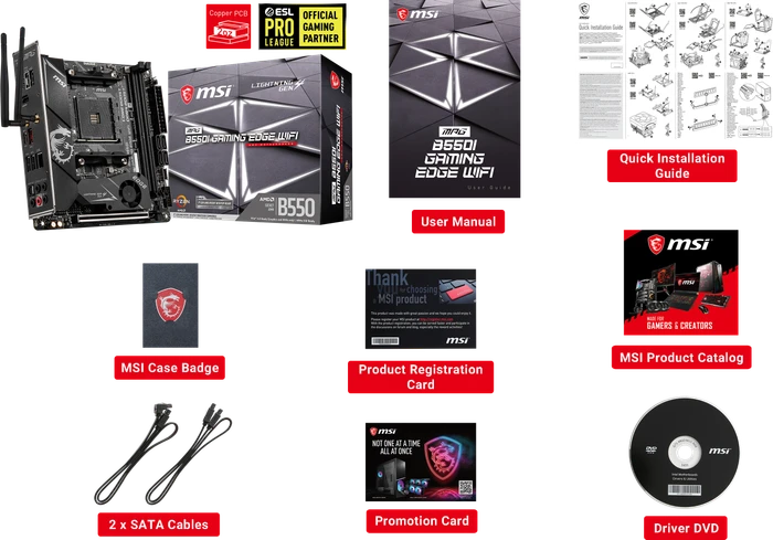 MSI MPG B550I Gaming Edge WIFI (AMD AM4)