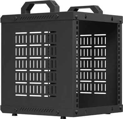 Lanberg Open Rack Series OR10 10" Open Frame Rack 6HE, 4-Pfosten, Flat Pack, IP20, RAL 9004, 300mm tief