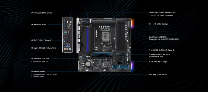 ASRock B760M PG Riptide (Intel 1700)