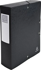 Exacompta Archivbox Colorspan Karton 80mm, A4, schwarz