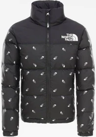 The North Face 1996 Retro Nuptse Funktionsjacke tnf black tossed logo print (Junior)