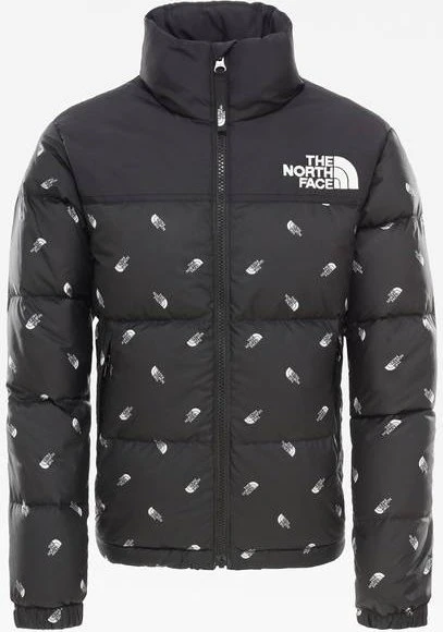 The North Face 1996 Retro Nuptse Funktionsjacke tnf black tossed logo print (Junior)