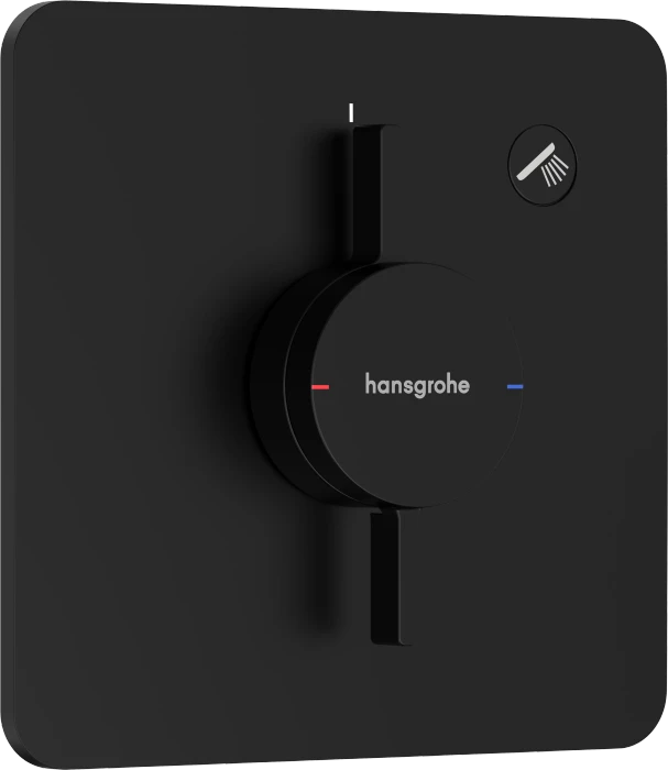Hansgrohe DuoTurn Q Thermostat mit 1 Ventilen mattschwarz