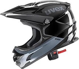 UVEX Hlmt 10 Bike Fullface-Helm black/grey