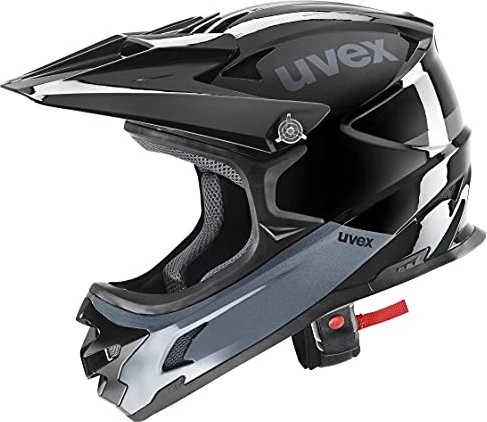 UVEX Hlmt 10 Bike Fullface-Helm black/grey