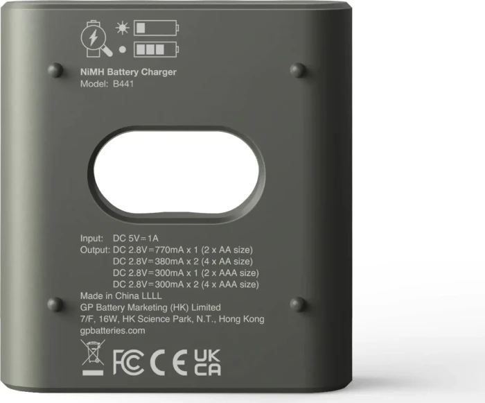 GP Batteries ReCyko Everyday Charger (USB) B441 inkl. 4x AAA NiMh 850mAh
