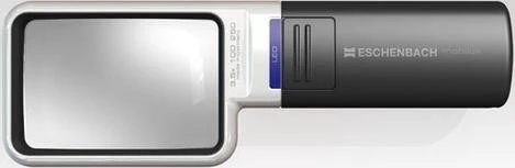 Eschenbach mobiluxLED 10D Taschenleuchtlupe schwarz/weiß