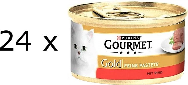 Purina Gourmet Gold Pastete mit Rind, 2.04kg (24x 85g)