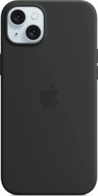 Apple Silikon Case mit MagSafe für iPhone 15 Plus schwarz