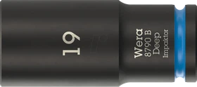 Wera 8790 B Impaktor Deep Außensechskant Steckschlüssel 3/8", 19x63mm