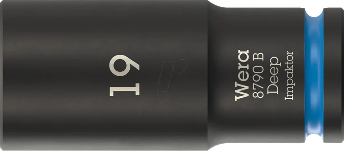 Wera 8790 B Impaktor Deep Außensechskant Steckschlüssel 3/8", 19x63mm
