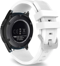 MoKo Silikonarmband für Samsung Galaxy Watch 46mm weiß