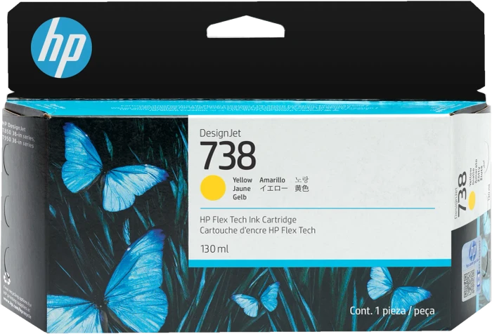 HP Tinte 738 130ml gelb