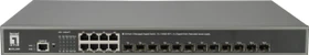 LevelOne GTL Rackmount 10G Managed Switch, 12x SFP+, 8x RJ-45 (GTL-2091 / 57082203)
