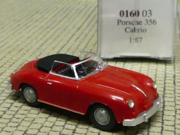 Wiking Porsche 356 Cabrio signalrot