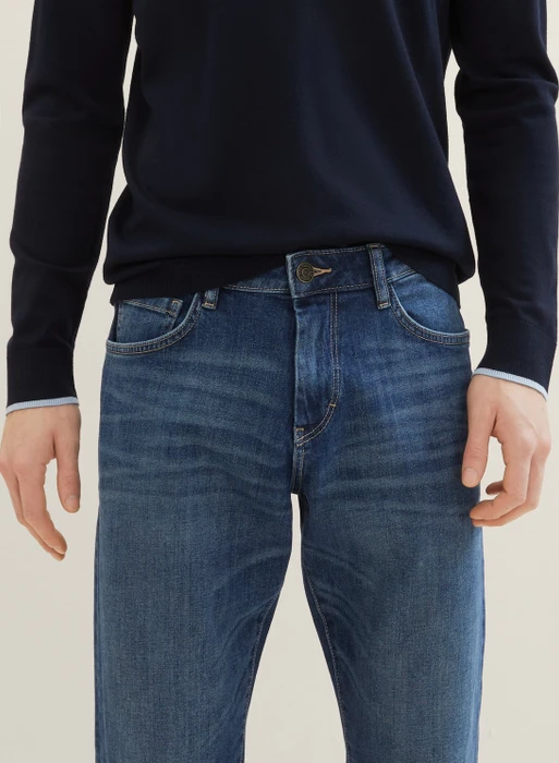 Tom Tailor Marvin Straight Jeans Jeans mid stone wash denim (Herren)