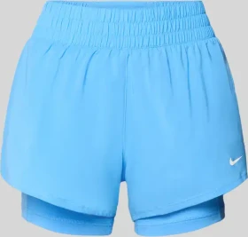 Nike One Dri-FIT 2in1 Hose kurz university blue/white (Damen)
