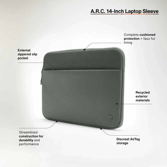 Incase Incase A.R.C. Sleeve for 14" Laptop, grün