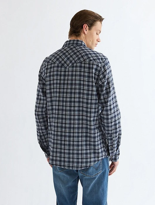 Wrangler Regular Western Hemd langarm deep blue (Herren)