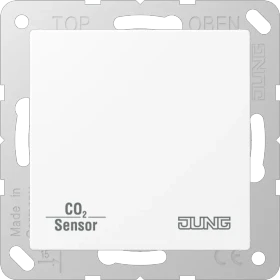 Jung KNX CO2-Sensor 2-fach Schneeweiß matt, Multisensor (CO2 A 2178 BF WWM)