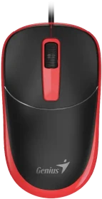 Genius DX-123 Wired Optical Mouse schwarz/rot, USB (31010033402)
