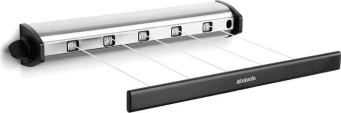 Brabantia Wand-Wäscheleine, 22m schwarz