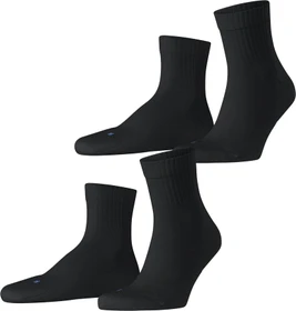 Falke Run Rib Socken schwarz, 2 Paare