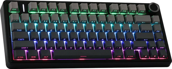 Epomaker x Aula F75, Black Gradient, LEDs RGB, hot-swap, Side-Printed, LEOBOG Reaper, USB/Bluetooth, US