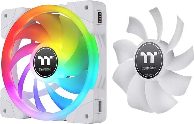 Thermaltake SWAFAN EX12 RGB TT Premium Edition, weiß, LED-Steuerung, 120mm, 3er-Pack