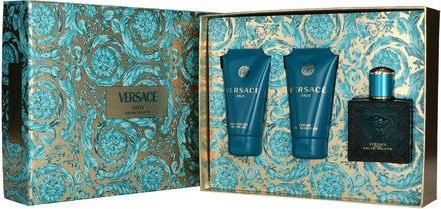 Versace Eros Pour Homme EdT 50ml + Duschgel 50ml + Aftershave 50ml Duftset
