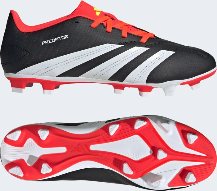 adidas Predator Club FXG core black/cloud white/solar red