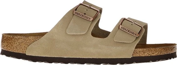 Birkenstock Arizona Veloursleder taupe (Damen)