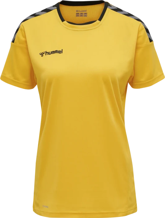 hummel Authentic Poly Jersey Funktionsshirt kurzarm gelb (Damen)