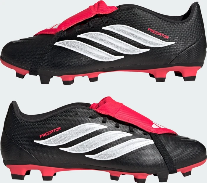adidas Predator Club Fold-Over Tongue FG/MG core black/cloud white/lucid red (Herren)
