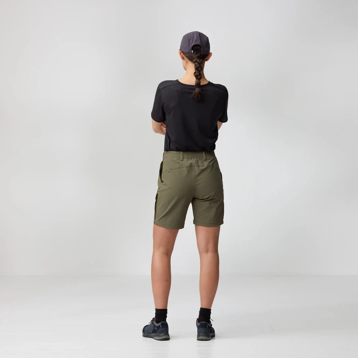 Fjällräven Abisko Hybrid Trail Hose kurz laurel green (Damen)