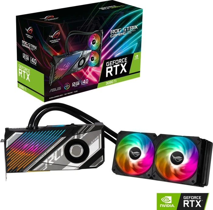 ASUS ROG Strix LC GeForce RTX 3080 Ti, ROG-STRIX-LC-RTX3080TI-12G-GAMING, 12GB GDDR6X, 2x HDMI, 3x DP