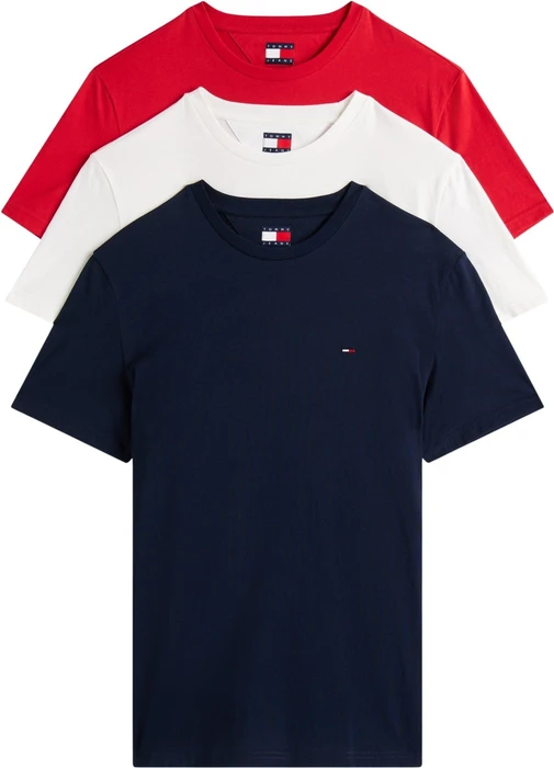 Tommy Hilfiger Flag Extra Slim 3er-Pack T-Shirt kurzarm (Herren)