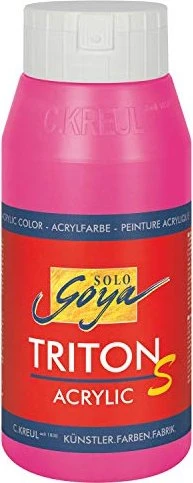 Kreul Solo Goya Triton S Acrylic Acrylfarbe, violettrot, 750ml