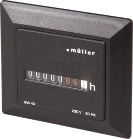Hugo Müller Betriebsstundenzähler BW 40.38 230 V 50 Hz