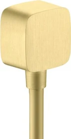 Hansgrohe Axor ShowerSolutions Wandanschluss softsquare brushed brass