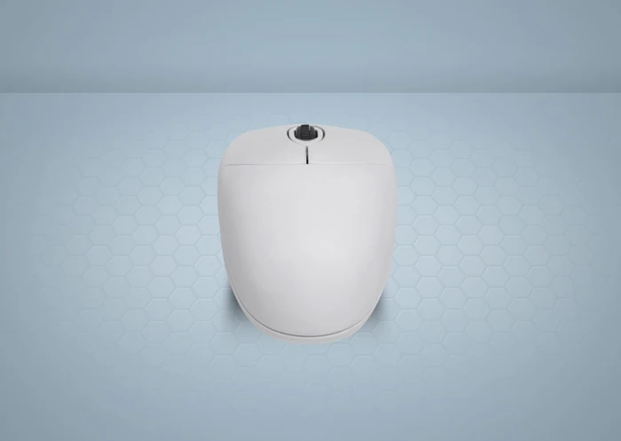 Contour Design Active Key AK-PMJ1 abwaschbare PC-Maus mit Scrollrad, weiß, USB