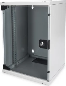 Digitus Professional DN-10 10" Wandschrank 9HE, Sicherheitsglastür, IP2X, grau, 300mm tief