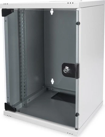 Digitus Professional DN-10 10" Wandschrank 9HE, Sicherheitsglastür, IP2X, grau, 300mm tief