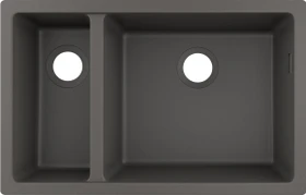 Hansgrohe S51 S510-U635 180/450 Unterbau Becken rechts steingrau