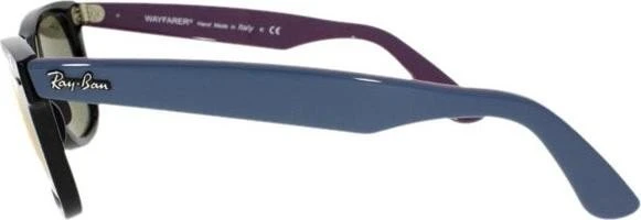 Ray-Ban RB2140 Original Wayfarer Bicolor 50mm schwarz-blau-violett/zyklam flash
